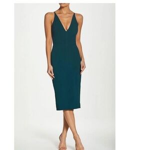 Dress the Population Deep Teal Midi Dress